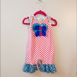 Ricrac and Ruffles Sleeveless Romper 6/9M